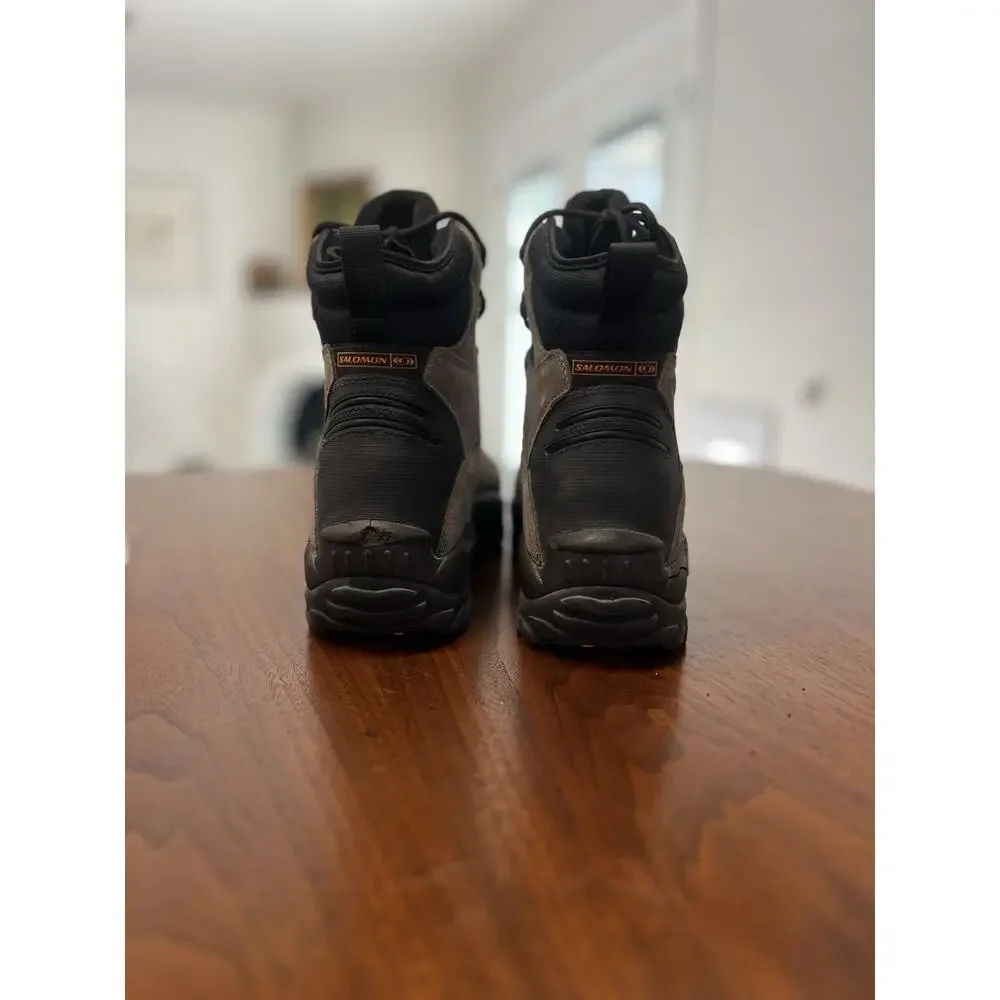 Salomon Contagrip Clima-Dry Mens Hiking Boots Size 8.5 Gray YYII-S8